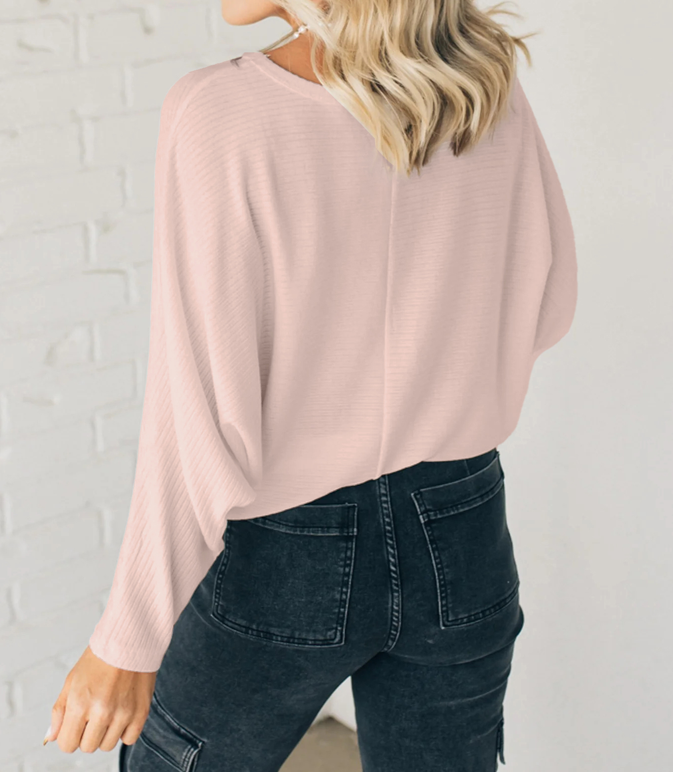 Women's Ribbed Batwing Sleeve Top（Buy 2 Free Shipping）