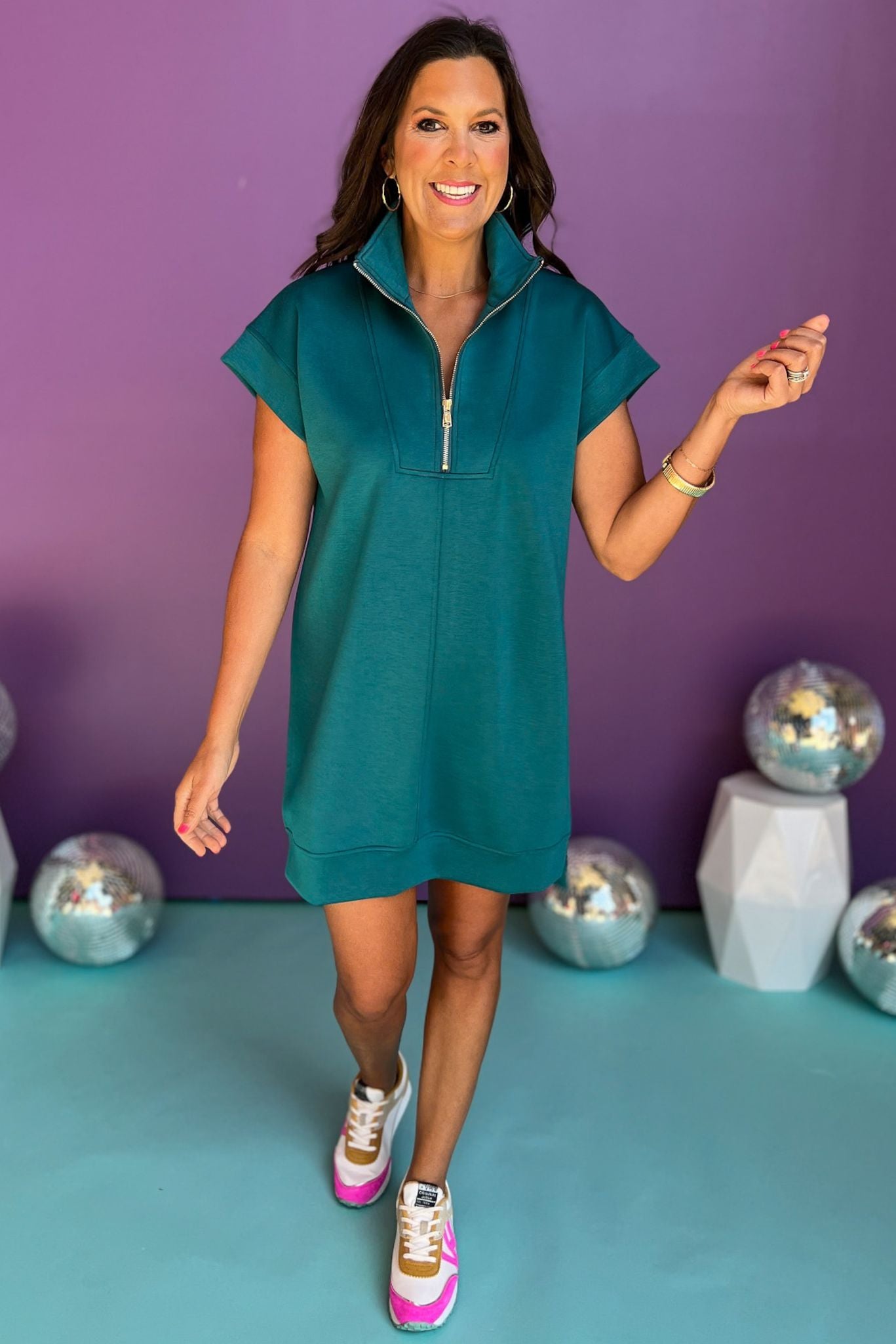 3/4 Zip Dress