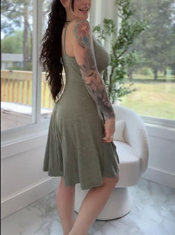 Women'S Casual A-Line Metallic Corduroy Dress with Grommets