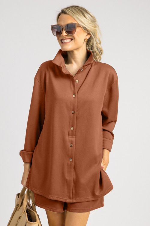 All In One Button Down Shirt Romper