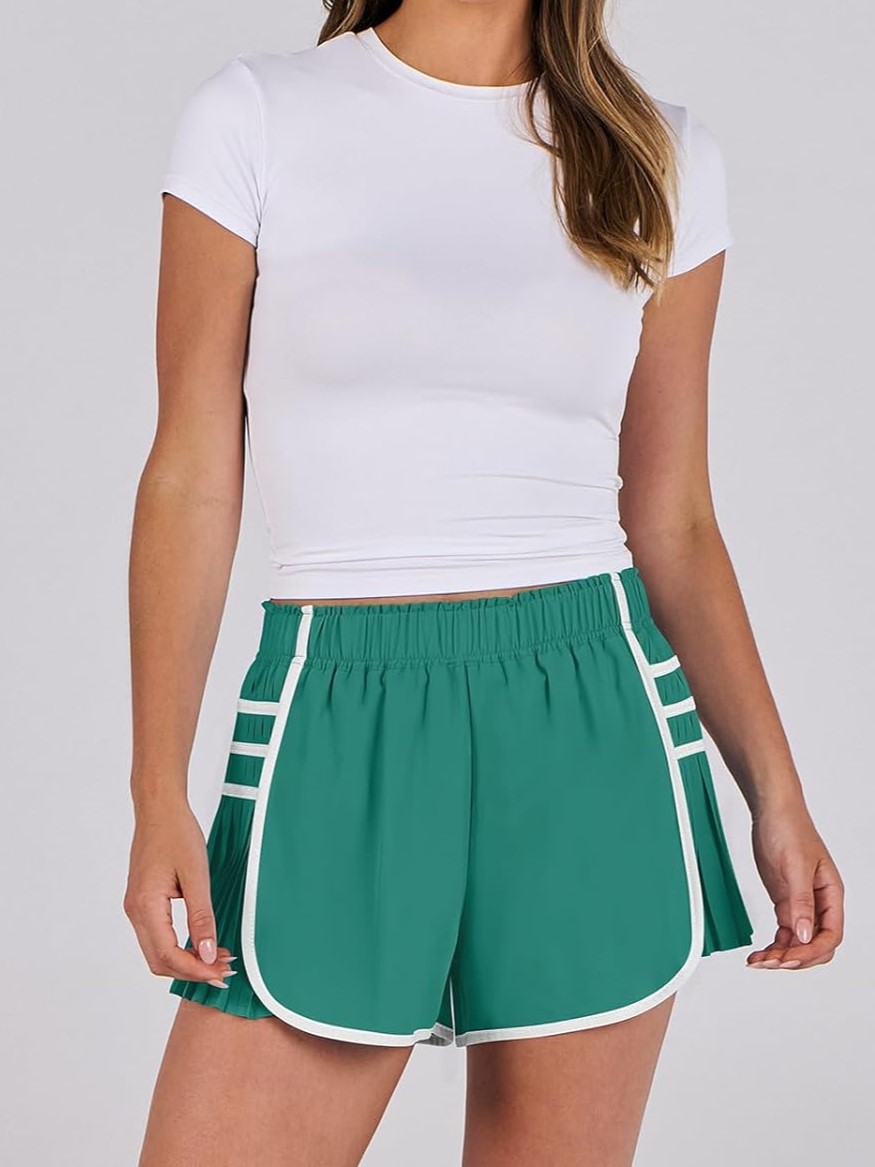 🔥High Waist Pleated Sports Shorts (Buy 2 Free Shipping)