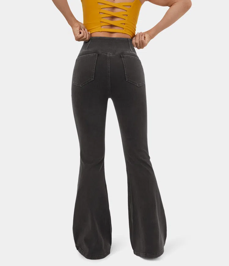 New🔥High-Waisted Cross Flared Pants(Buy 2 Free Shipping）