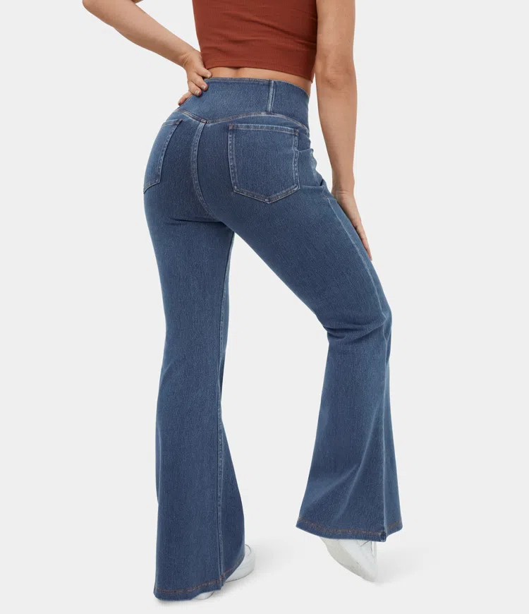 New🔥High-Waisted Cross Flared Pants(Buy 2 Free Shipping）