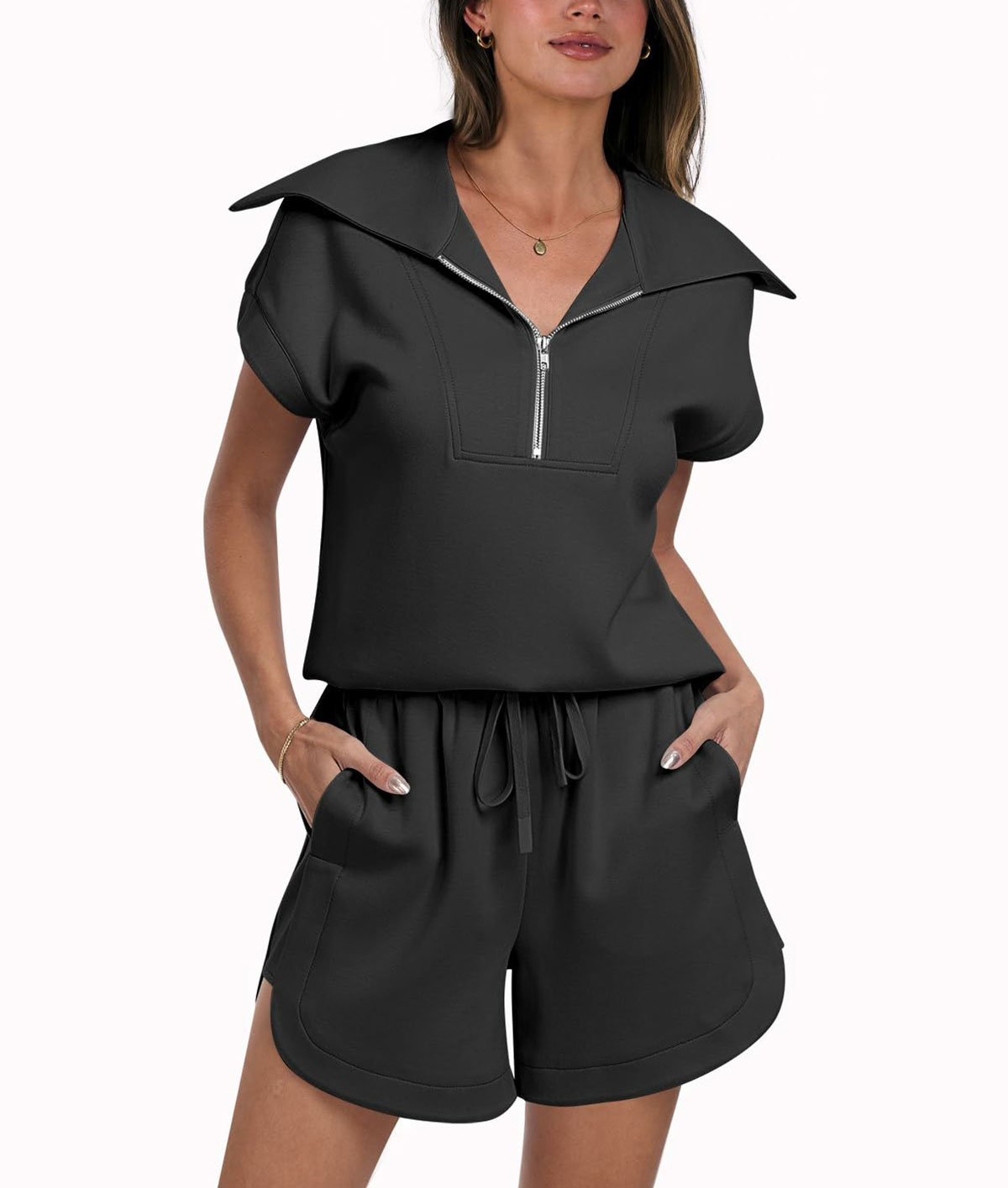 Woman Loose Fit Solid Sweat Suits Sets（Buy 2 Free Shipping）-hivebabe.com