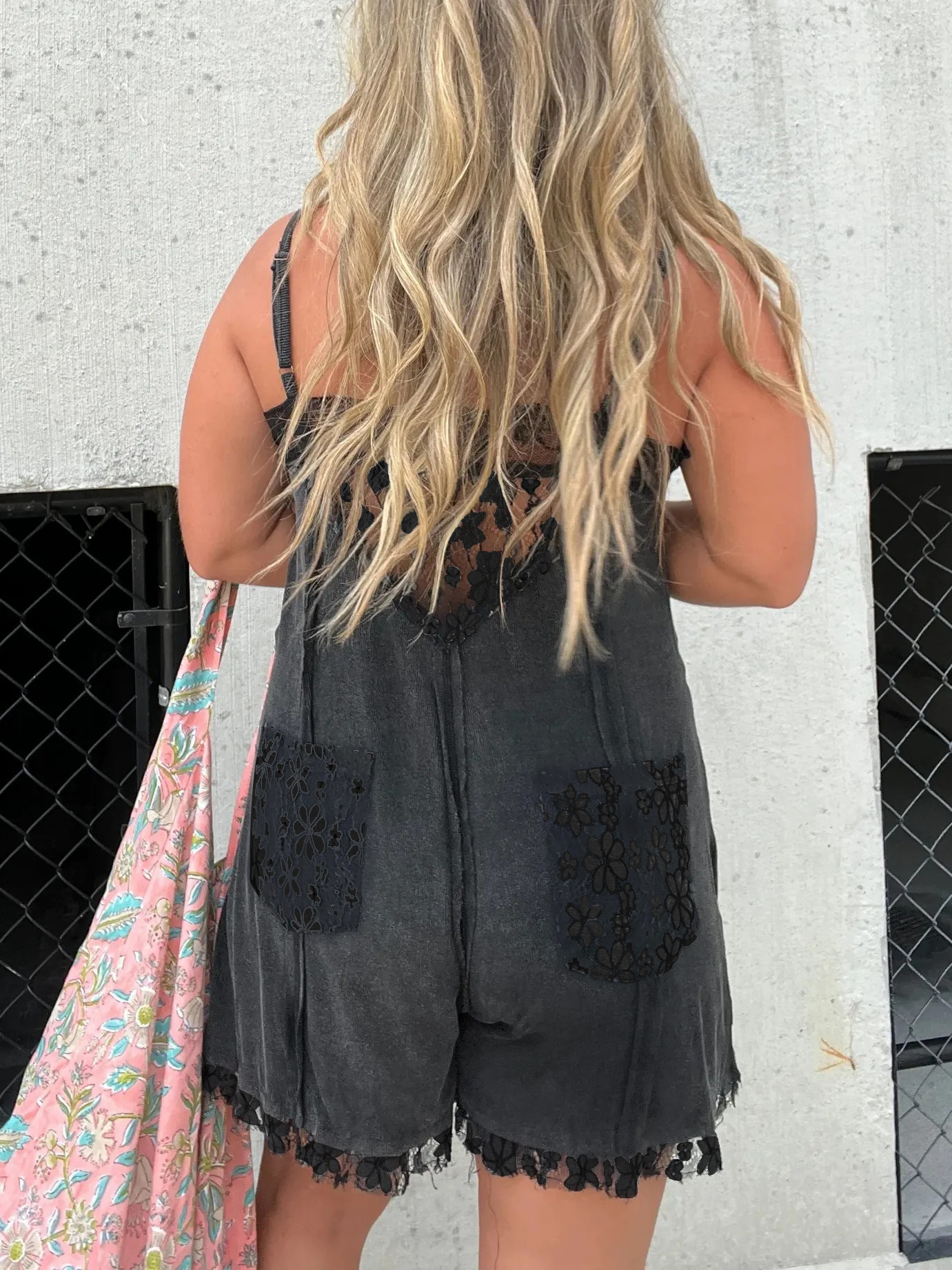 2024 Women's V-Neck Lace Trim Detailing Romper (Buy 2 Free Shipping)