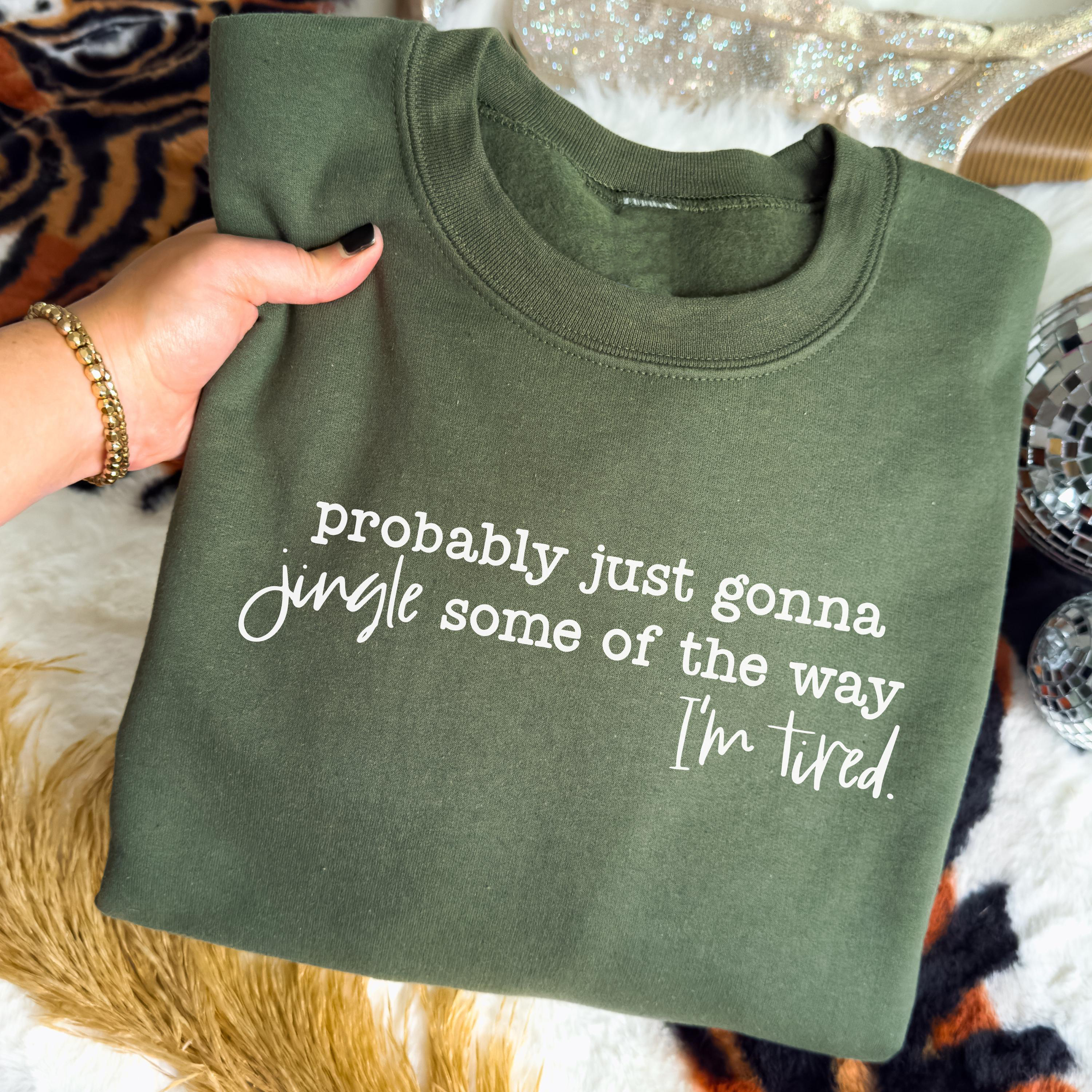 Women's Cute Festive Christmas Quote Crewneck Sweatshirt