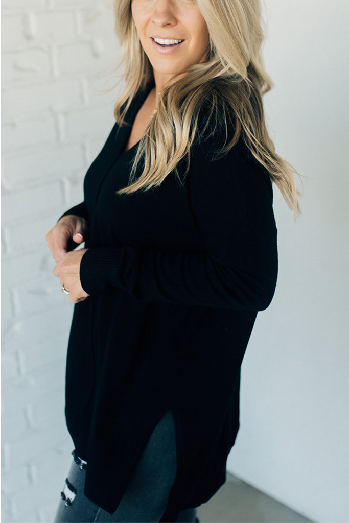 So Soft Seam Front Sweater