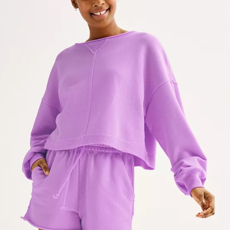 Cropped Athleisure Sweatshirt Set✨Buy 2 Free Shipping