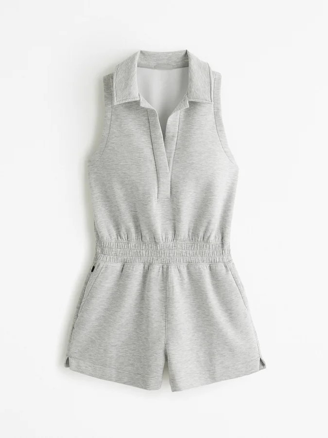 HOT SALE Women's Casual Sleeveless V Neck One Piece Short Jumpsuit