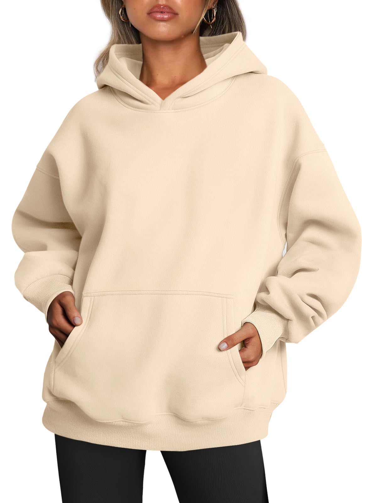 Women's Fall Long Sleeve Oversized Hoodies Fleece Sweatshirts With Pockets (BUY 2 10% OFF)