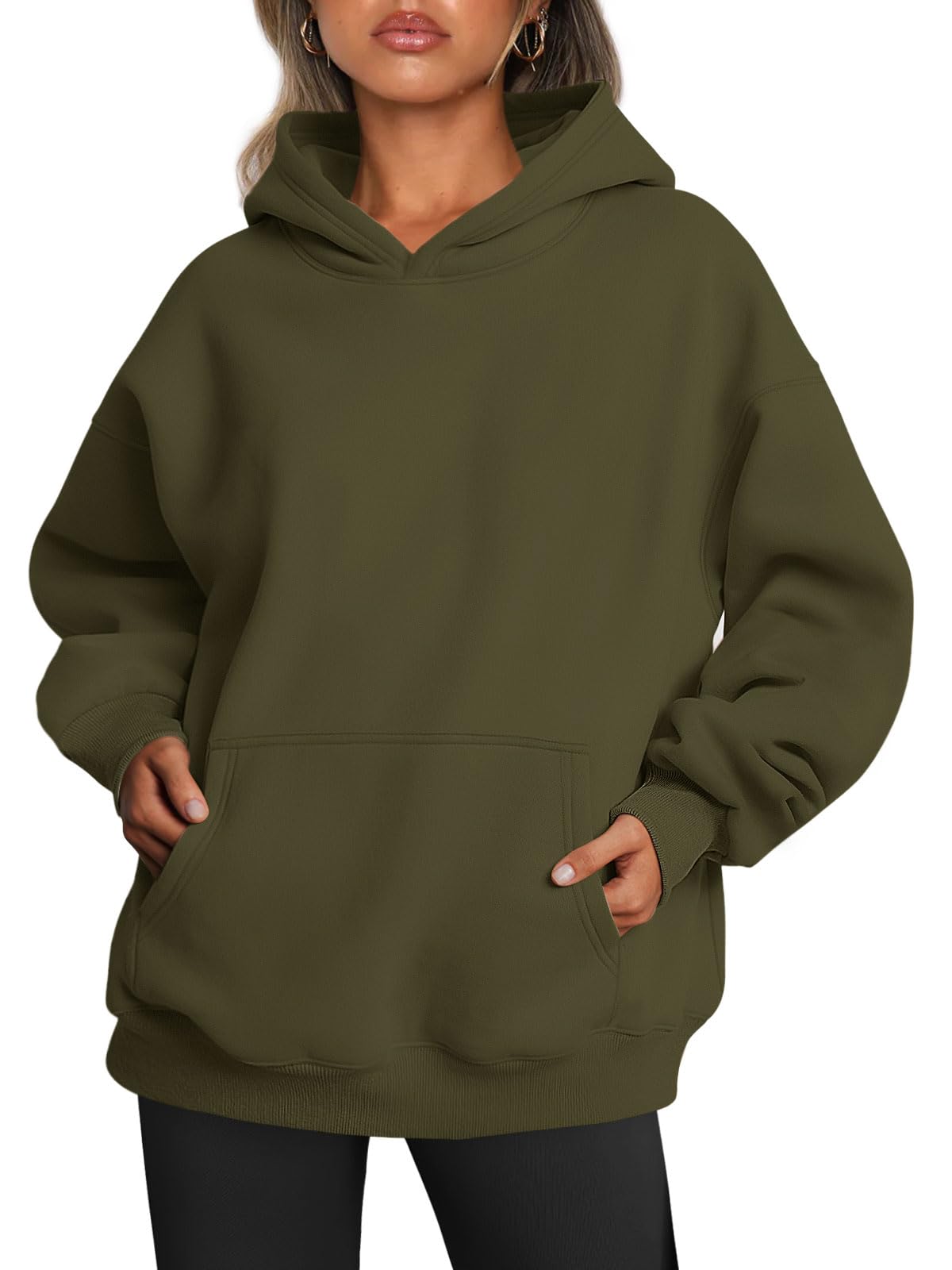 Women's Fall Long Sleeve Oversized Hoodies Fleece Sweatshirts With Pockets (BUY 2 10% OFF)