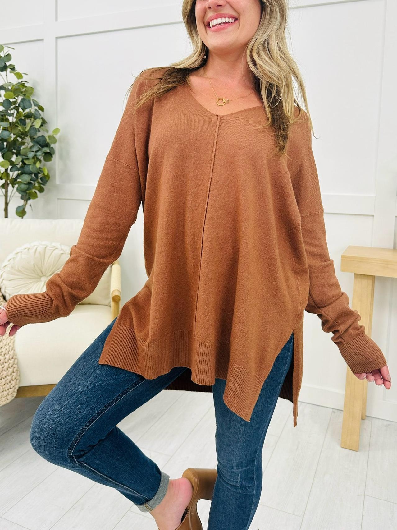 So Soft Seam Front Sweater