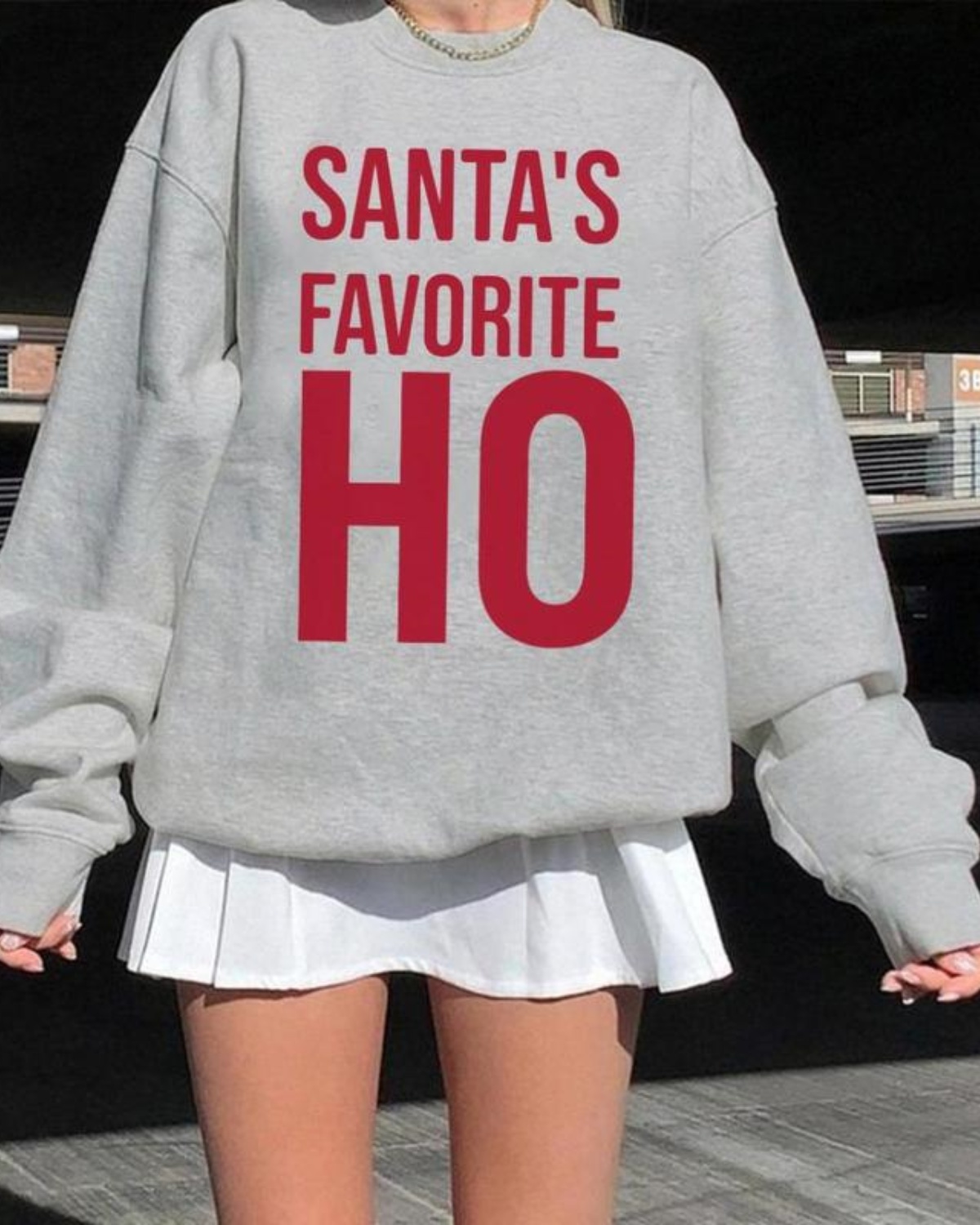 “Santa’s Favorite HO”  Christmas Sweatshirt