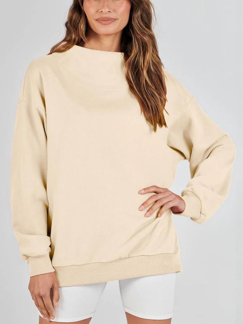 ⏰Hot Sale-Women's Half Turtleneck Fleece Casual Sweatshirt(BUY 2 Free Shipping)