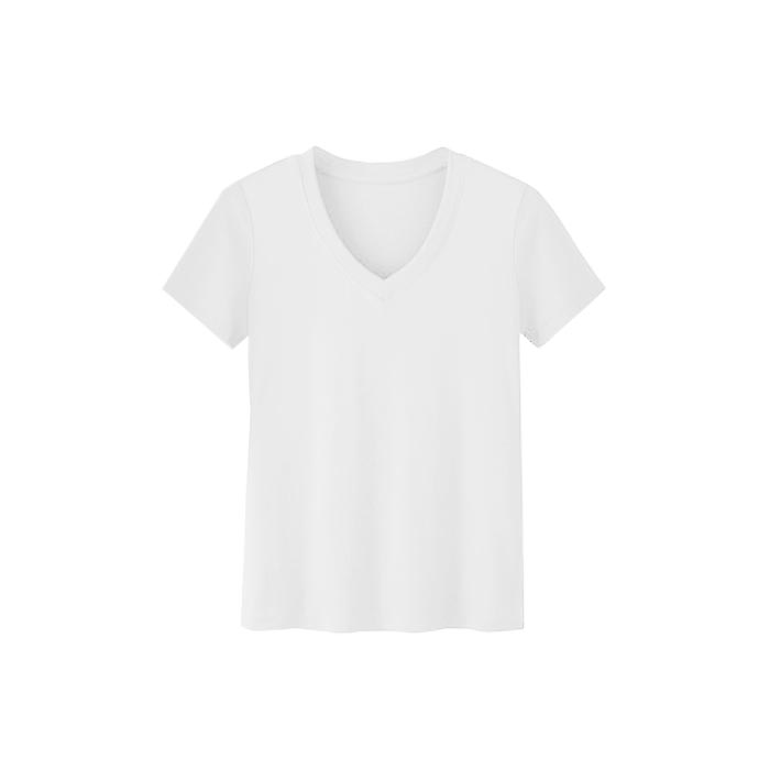 Women's Casual V Neck Side Slit T-Shirt Summer Loose Basic Tops