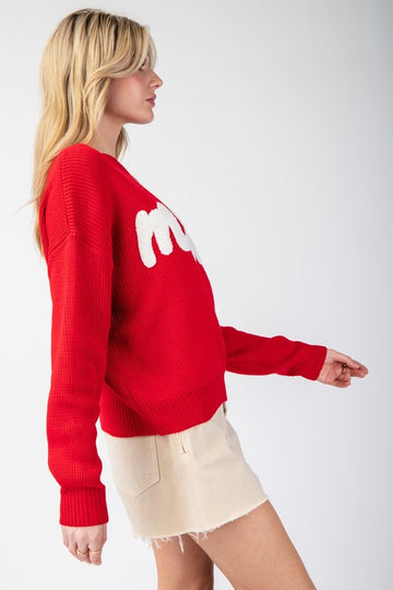 Merry Vibes Dolman Sleeve Knit Pullover Sweater (Final Days: Big Savings!!!)