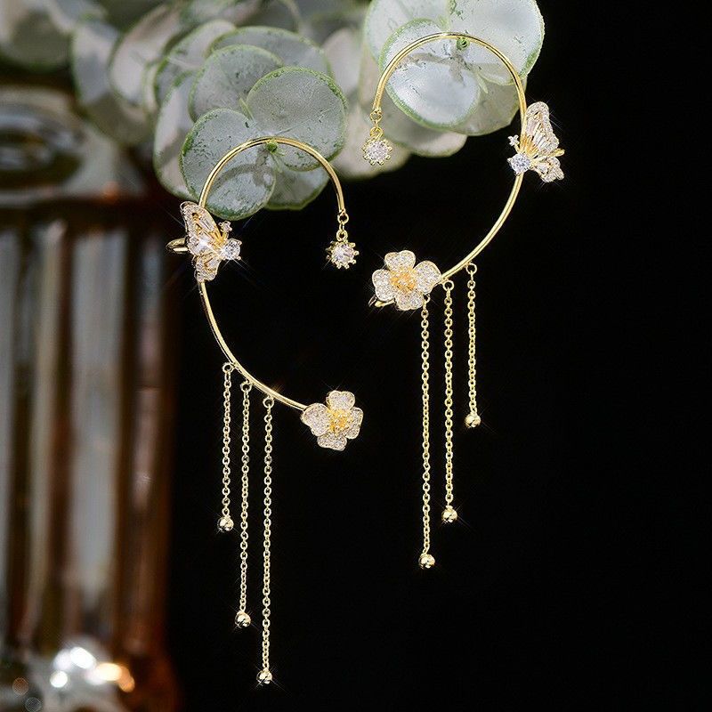 ✨Butterfly Tassel Style Zircon Earrings