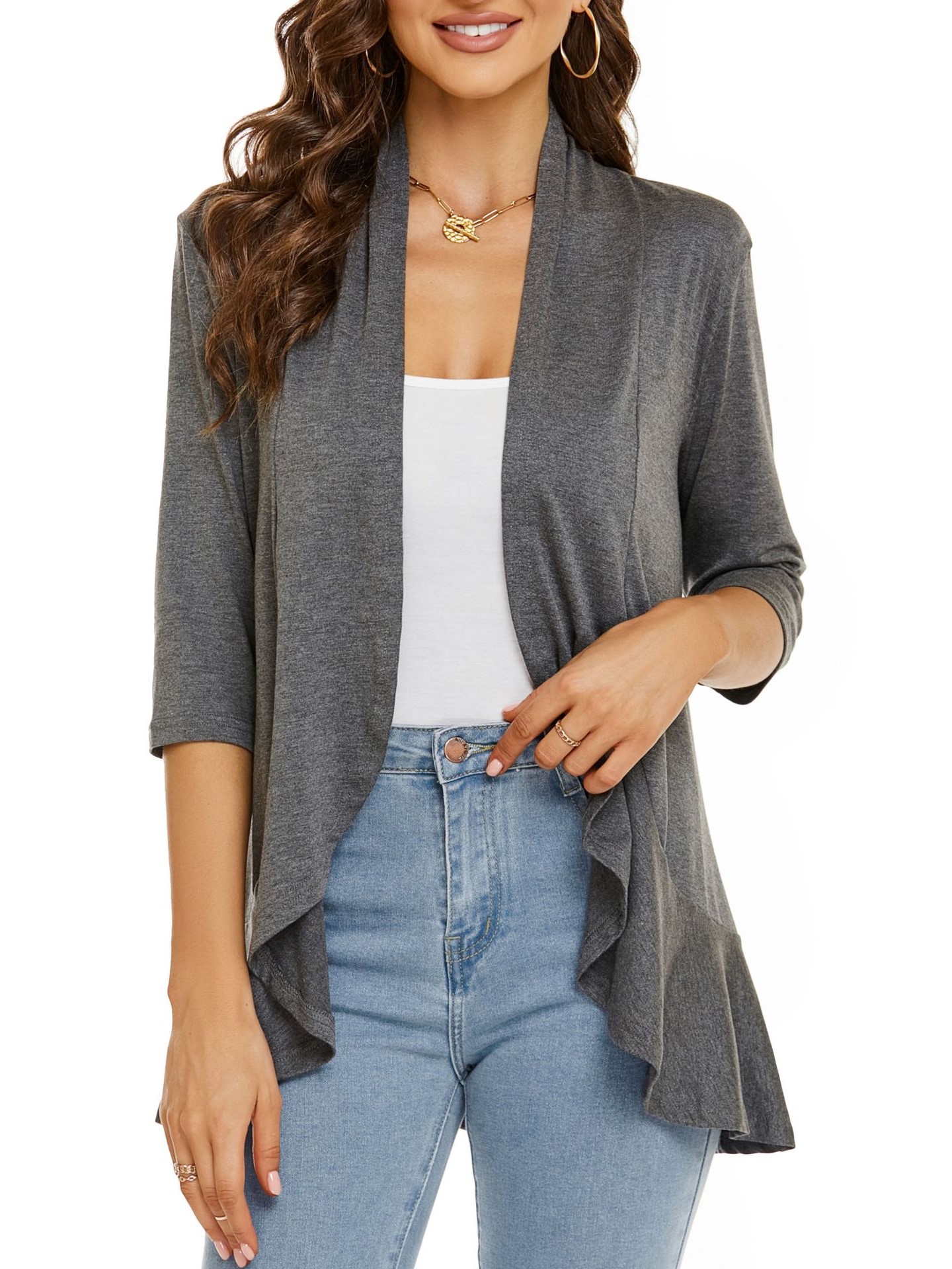 Women's Casual Lightweight Open Front Cardigans