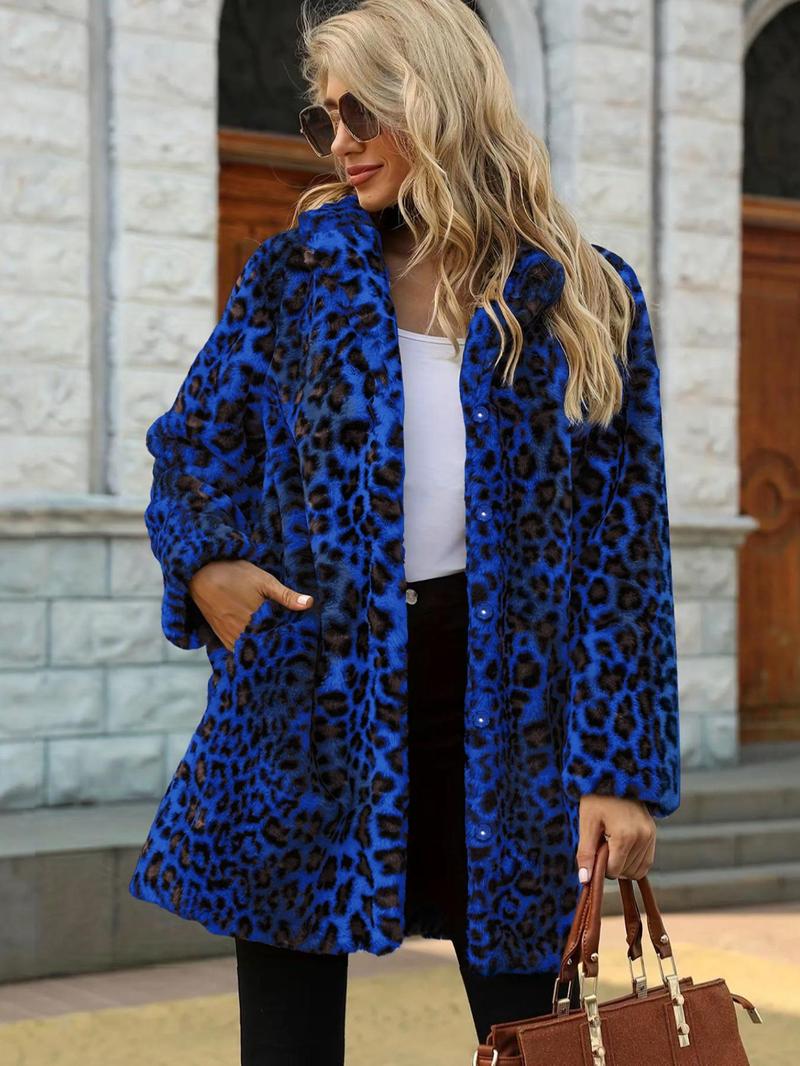 Leopard Print Faux Fur Coat (BUY 2 FREE SHIPPING!!!)