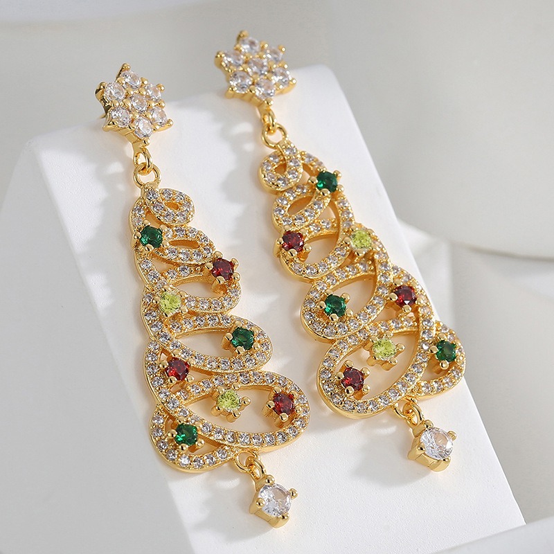🎄Christmas Pre-sale🎁 Shiny Christmas Tree Earrings