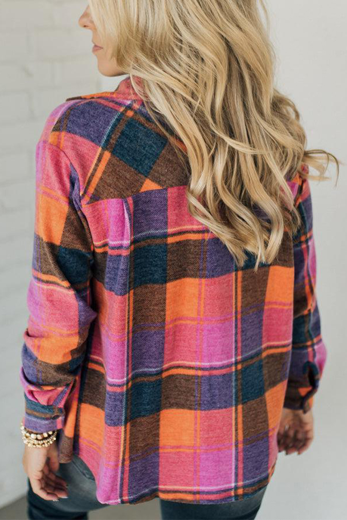 Channing Brushed Plaid Top