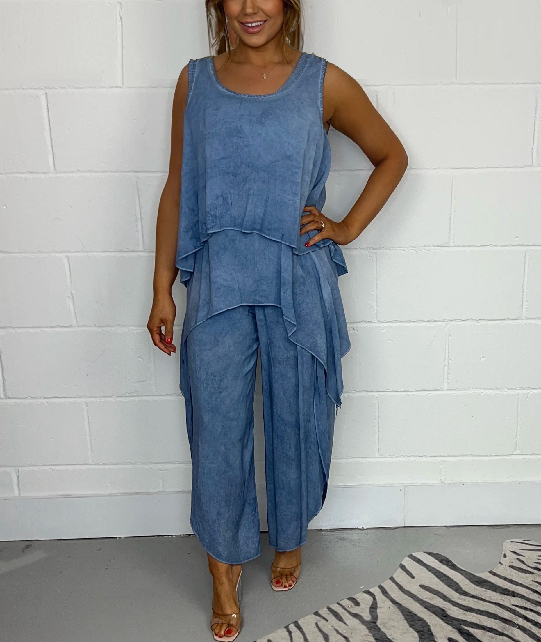 2024 Women's Oversize Trouser & Sleeveless Top