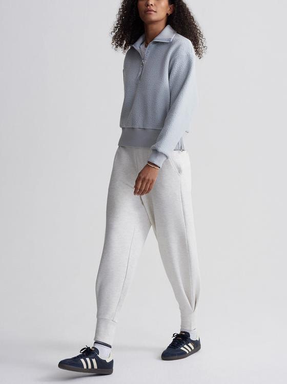  Women's Half Zip Oversized V Neck Fuzzy Knit Chunky Fleece