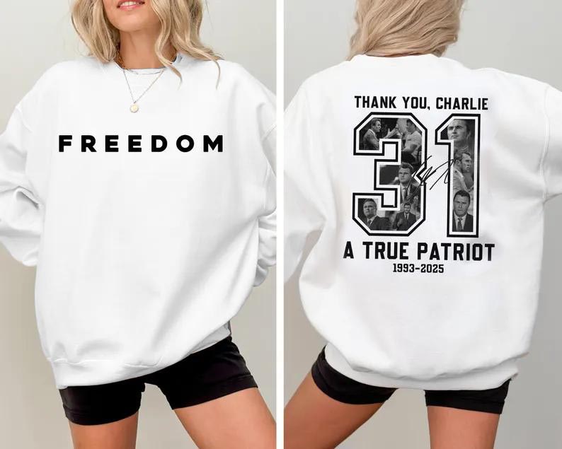 Thank You Charlie, Freedom Sweatshirt (Buy 2 Free Shipping)