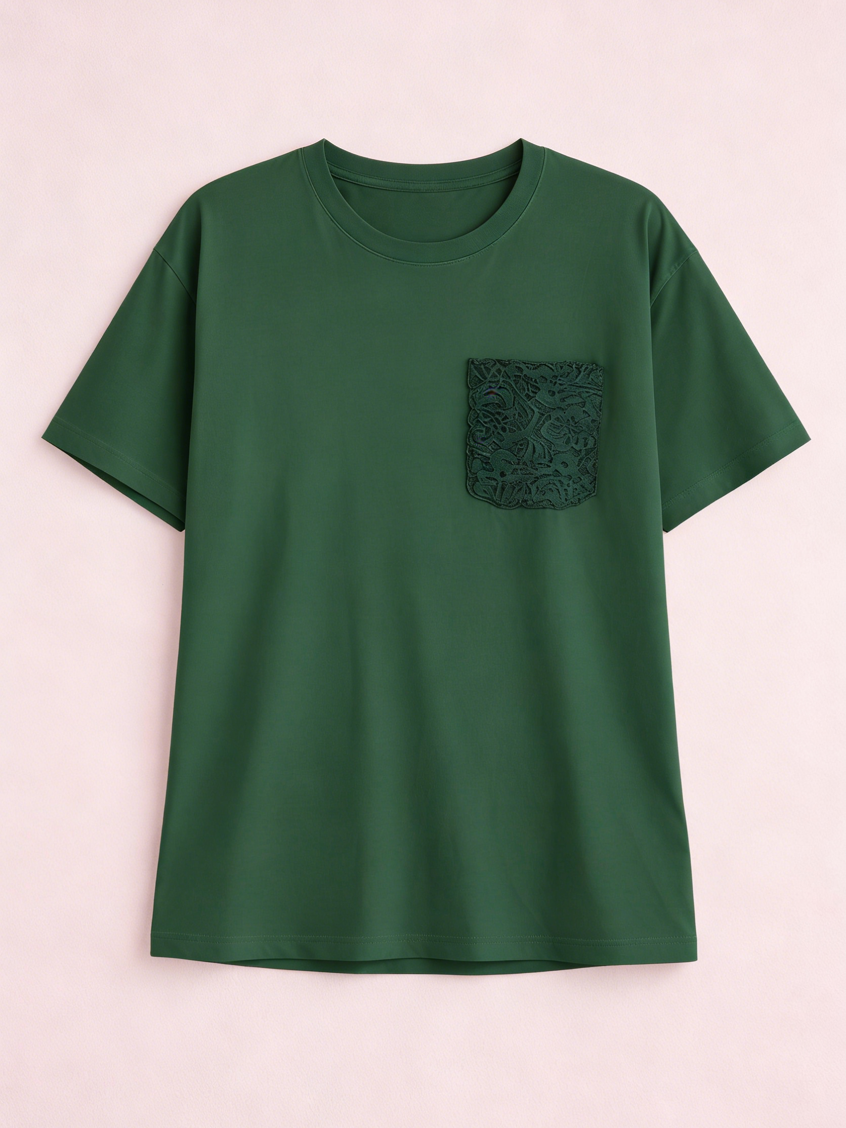 Women's Lace Pocket Versatile T-Shirt