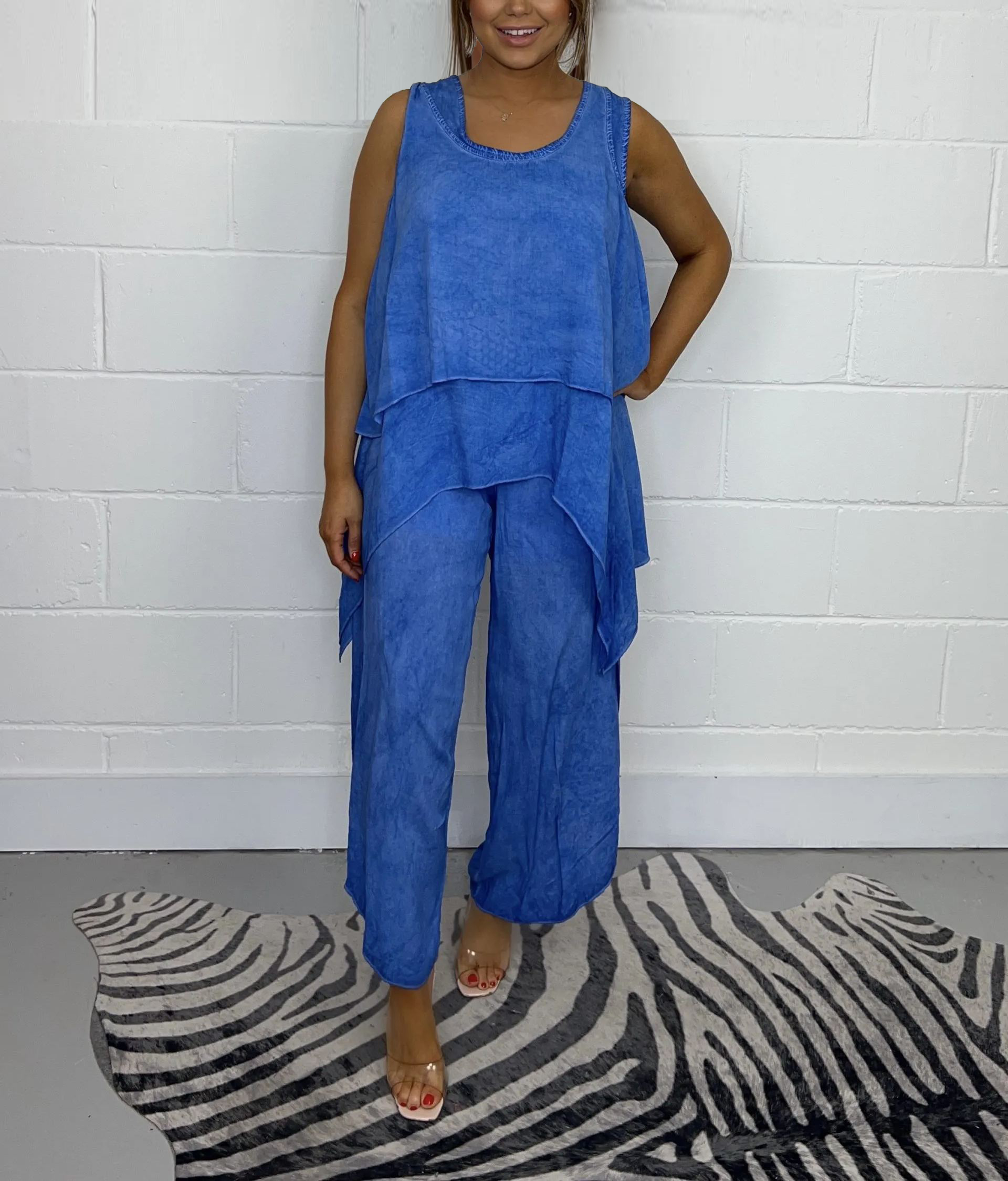 2024 Women's Oversize Trouser & Sleeveless Top