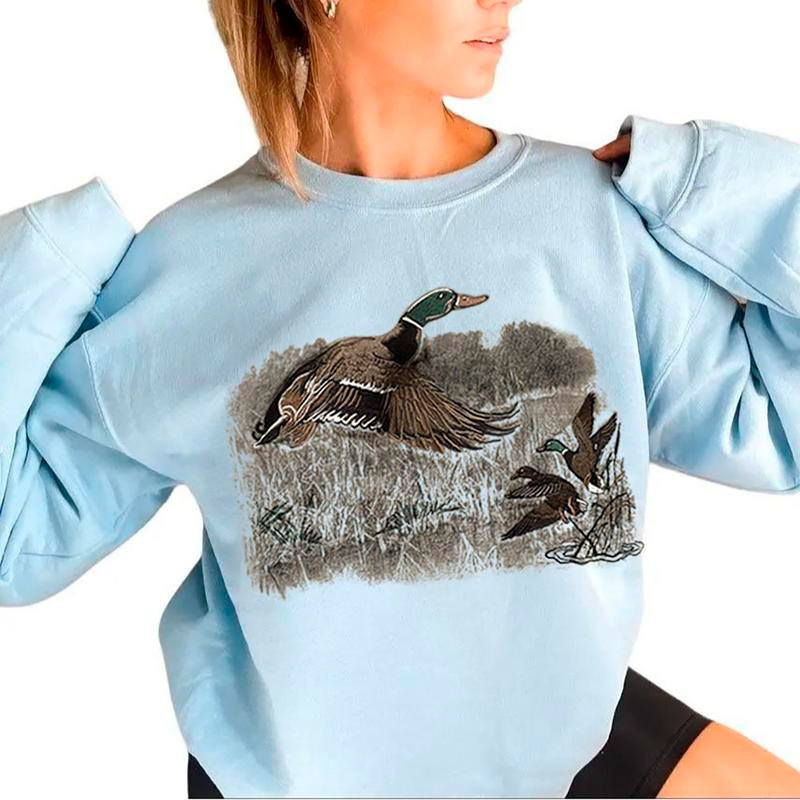 Mallard Duck Vintage Crewneck Sweatshirt