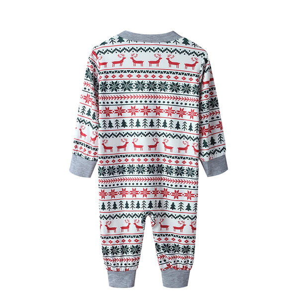 Reindeer Print Family Pajamas-Pink Laura
