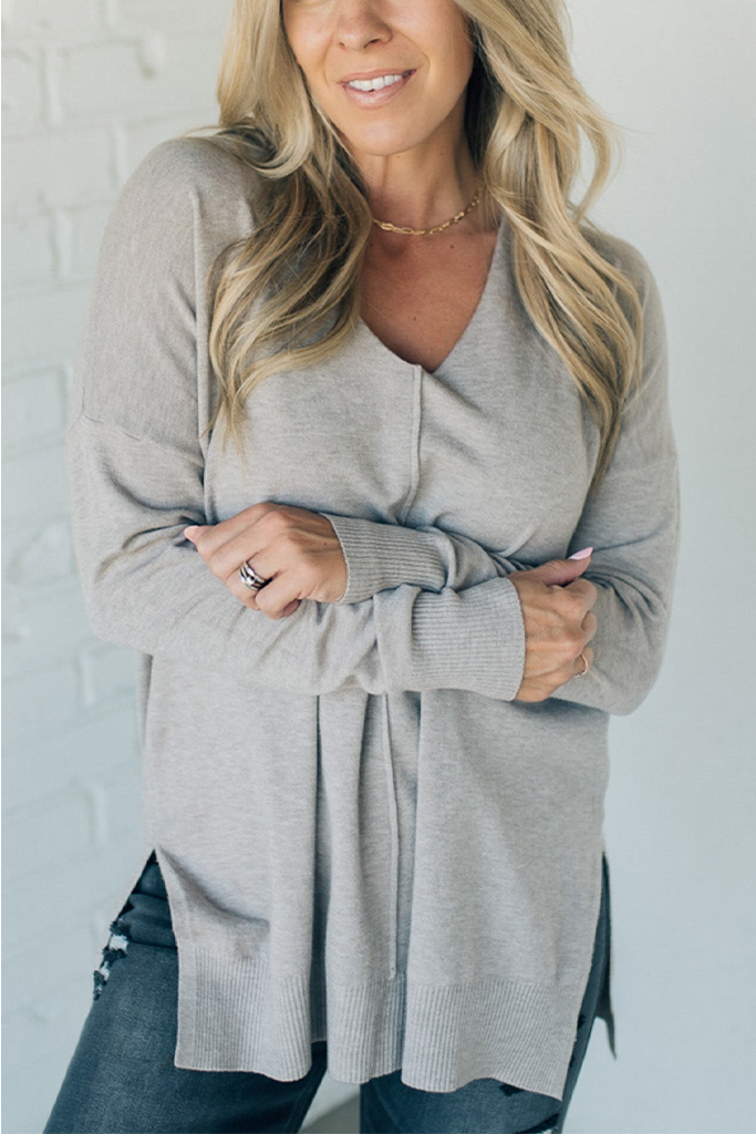 So Soft Seam Front Sweater