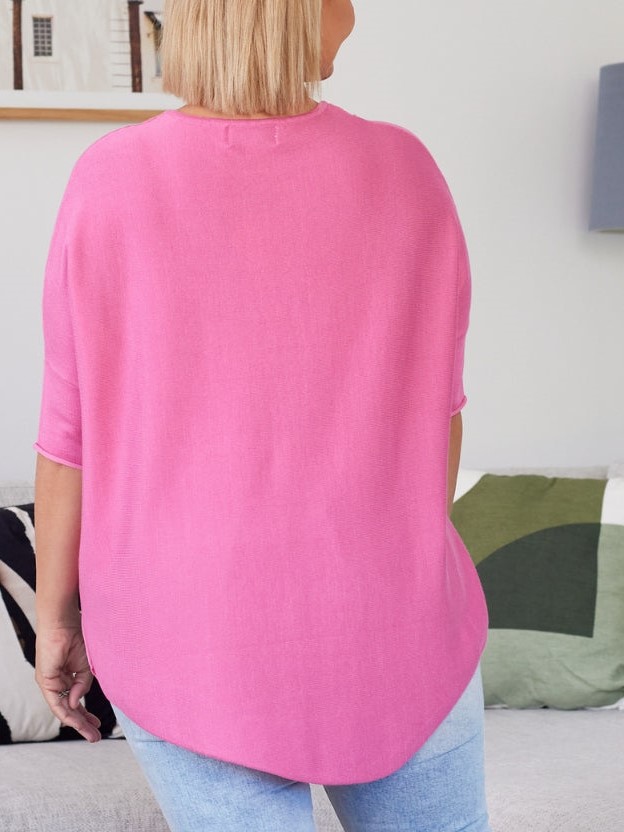 Super Soft Batwing Knit Half Sleeve Top 