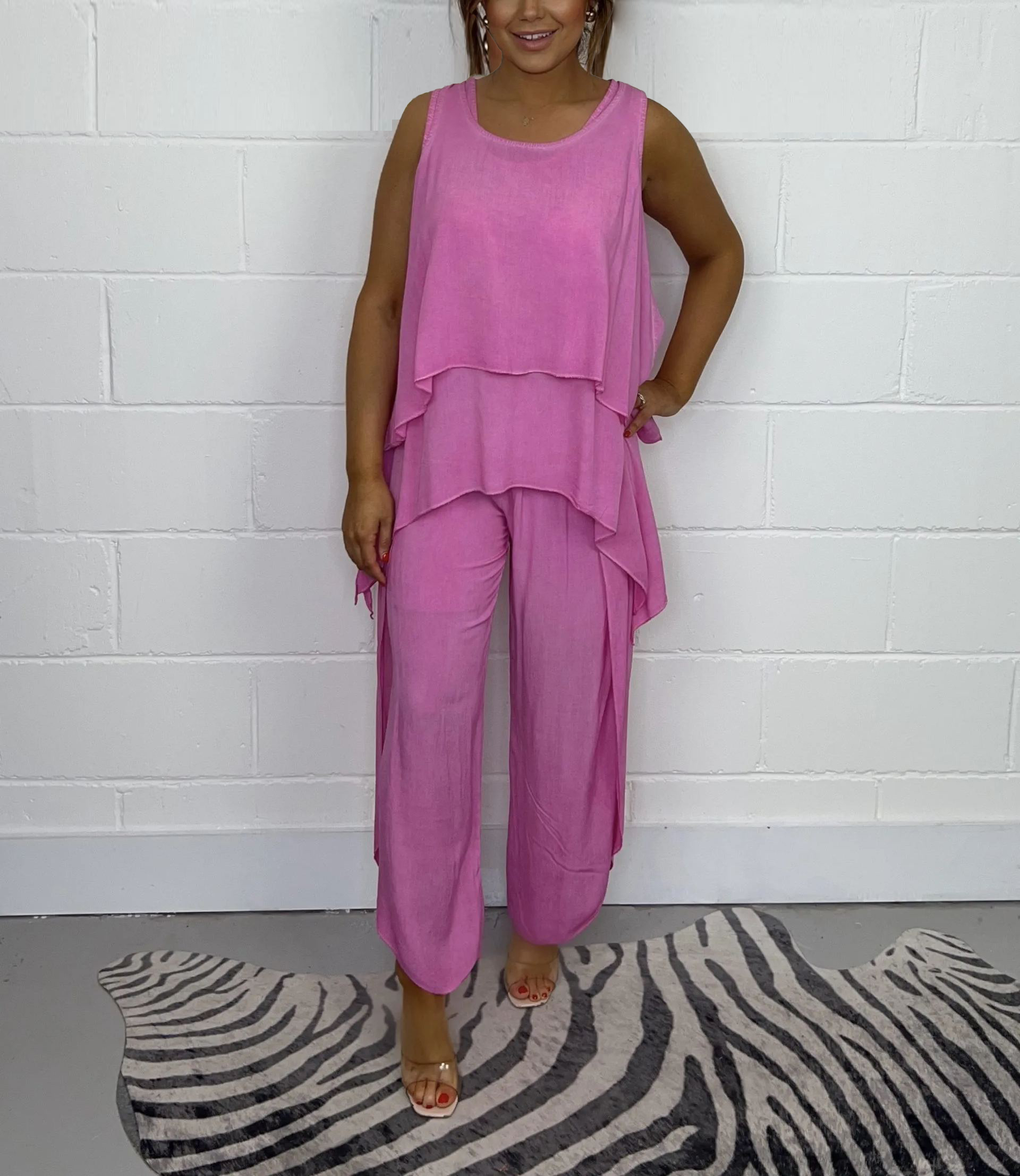 2024 Women's Oversize Trouser & Sleeveless Top