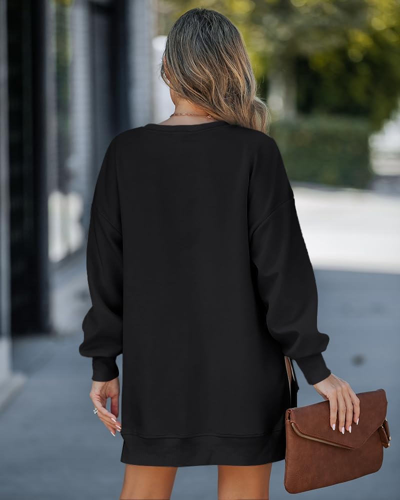 Christmas Sequin Pattern Zipper Slit Holiday Sweatshirt