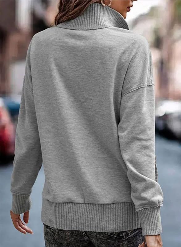 Women's Button Lapel Sweatshirt With Pockets(Buy 2 Free Shipping)
