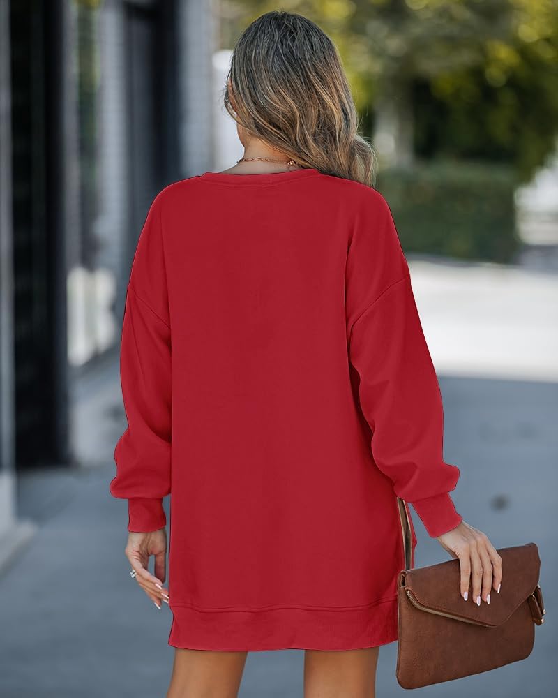 Christmas Sequin Pattern Zipper Slit Holiday Sweatshirt