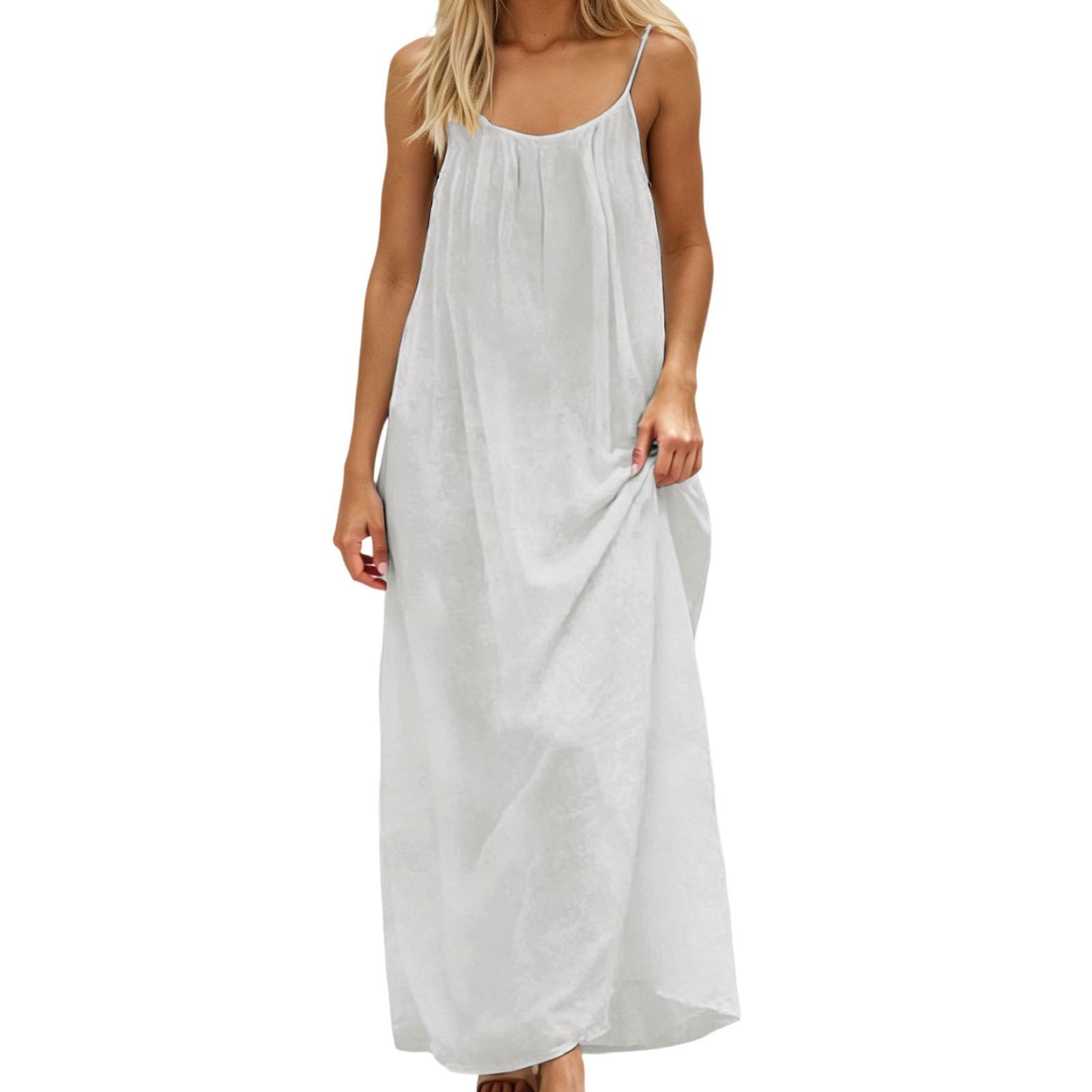 HOT SALE Women's Spaghetti Strap Backless Cami Lounge Dress