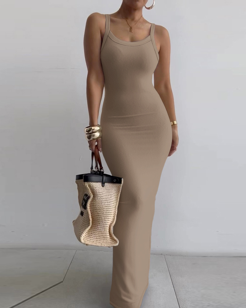 Women's Spaghetti Strap U-Neck Casual Maxi Dresses (BUY 2 FREE SHIPPING)