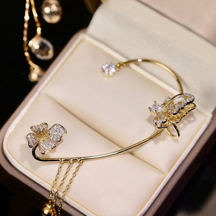 ✨Butterfly Tassel Style Zircon Earrings