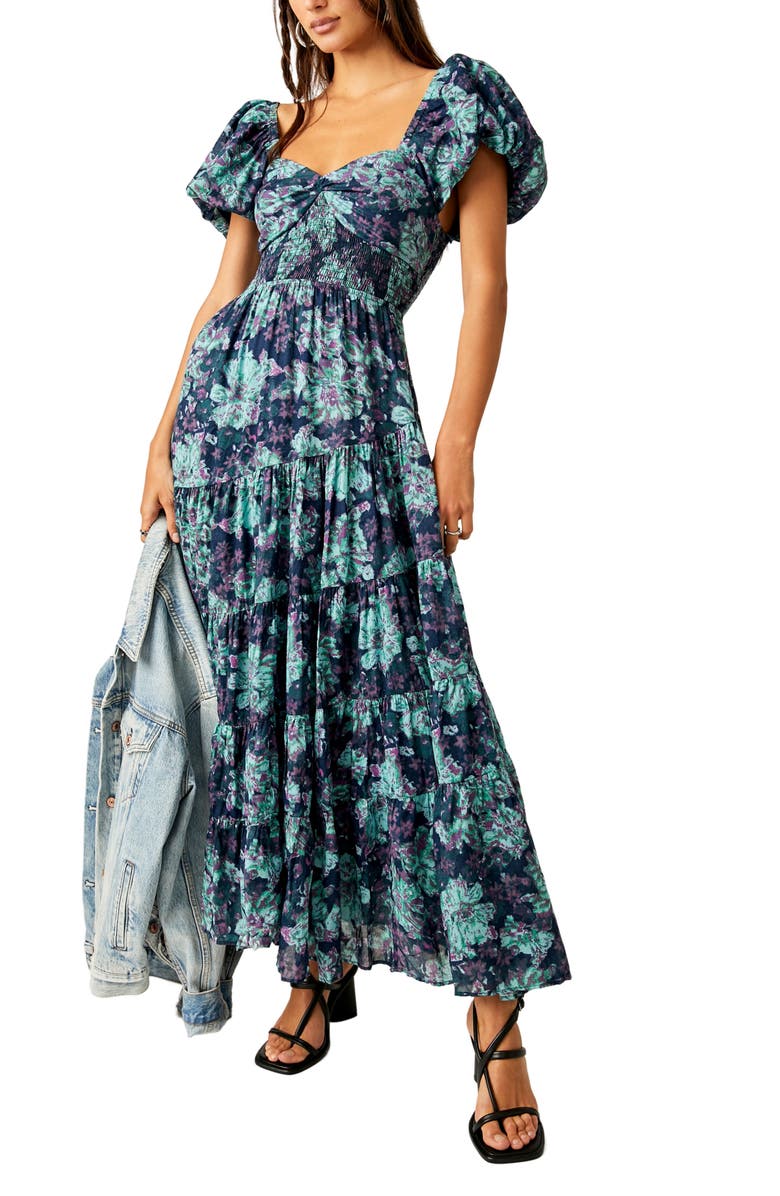 Sundrenched Floral Tiered Maxi Sundress