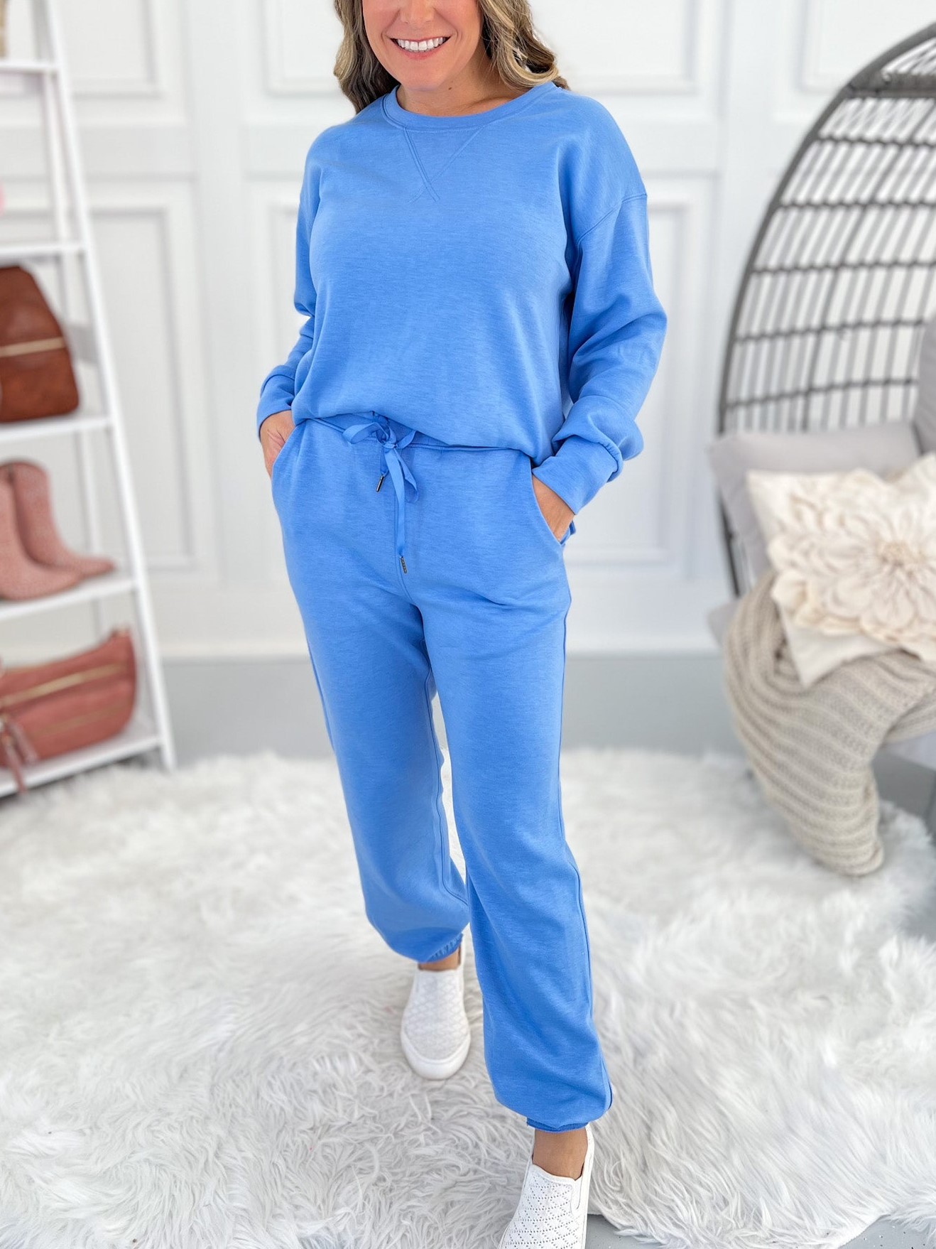 Women's Comfy Seam Pullover & Joggger Matching Set