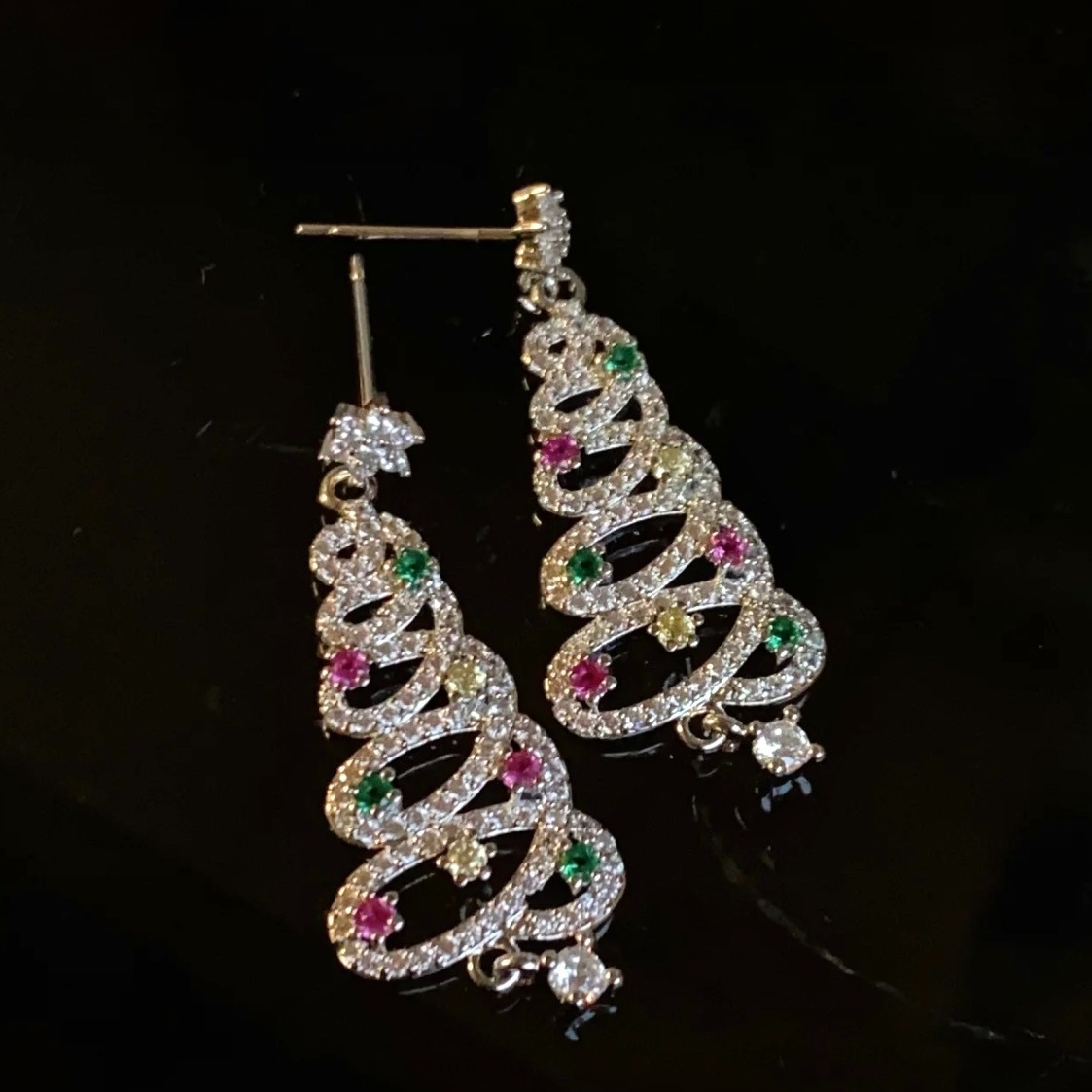 🎄Christmas Pre-sale🎁 Shiny Christmas Tree Earrings