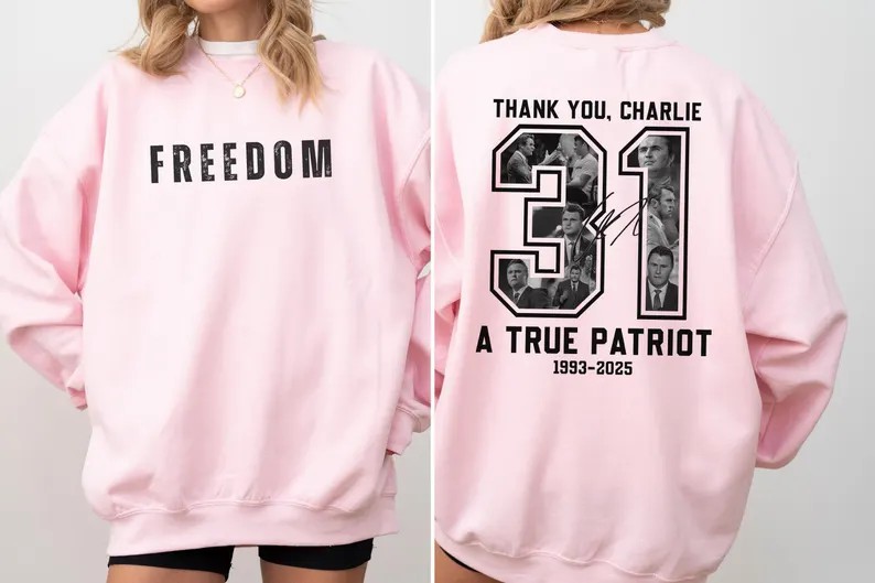 Thank You Charlie, Freedom Sweatshirt (Buy 2 Free Shipping)