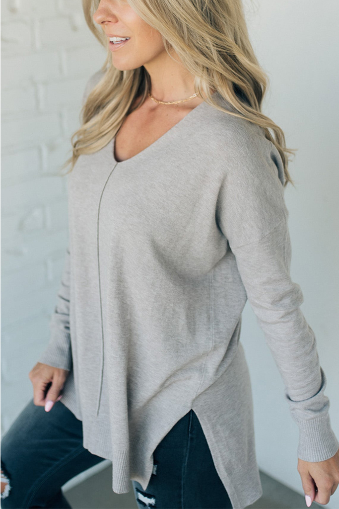 So Soft Seam Front Sweater