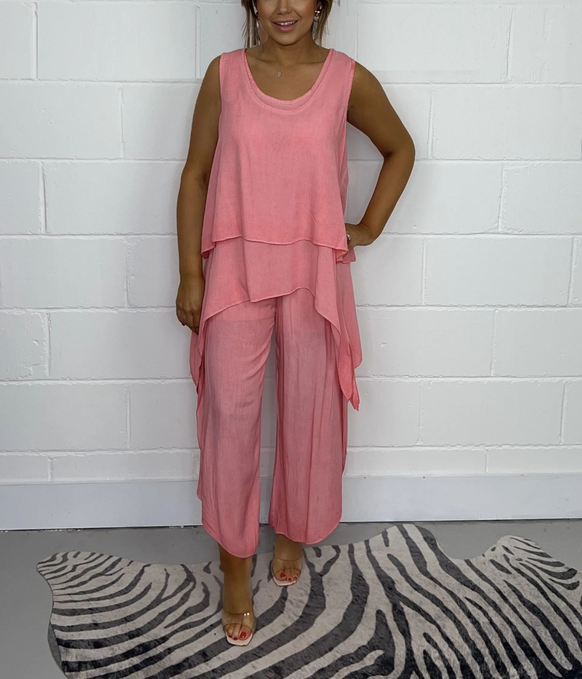 2024 Women's Oversize Trouser & Sleeveless Top