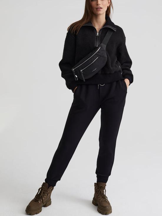  Women's Half Zip Oversized V Neck Fuzzy Knit Chunky Fleece