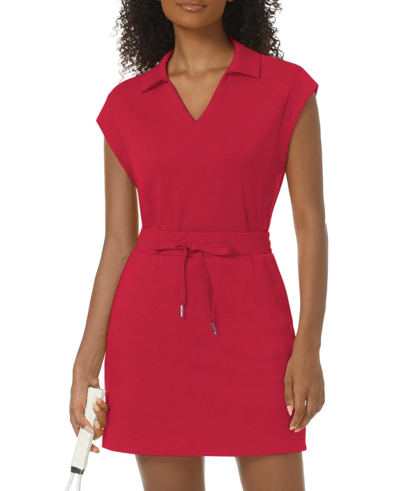 ✨Women's Casual Sports Cap Sleeve Lapel Shirt Skirt Two-Piece Set (Buy 2 Free Shipping)