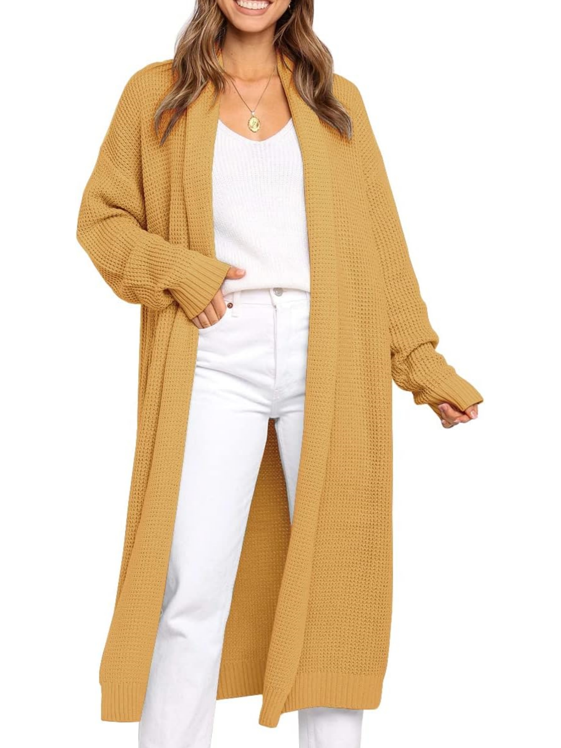 Oversized Open Front Cardigan Sweaters Coat (Buy 2 Free Shipping)
